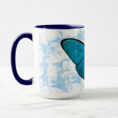 Blue Butterfly Art Pop Art Pattern Tasse Cup (Links)