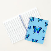 Blue Butterfly Ästhetik Notebook Notizblock (Innenseite)