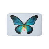 Blue Butterfly Bath Mat Badematte (Vorderseite)