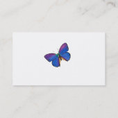 Blue Butterfly Business Cards Visitenkarte (Rückseite)
