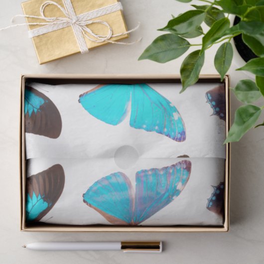 Blue Butterfly Collection Decoupage Seidenpapier (Geschenk)