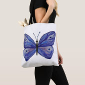 Blue Butterfly Custom All-Over-Print Tote Bag Tasche (Von Nahem)