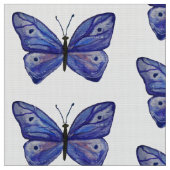 Blue Butterfly Custom Polyester Poplin Fabric Stoff (Nahaufnahme)