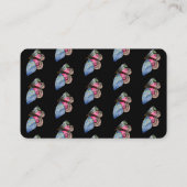 Blue Butterfly Digitale Kunst Visitenkarte (Rückseite)