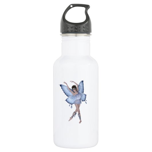 Blue Butterfly Fairy Princess Trinkflasche (Vorderseite)