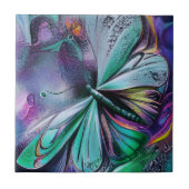 Blue Butterfly Fliese (Vorderseite)