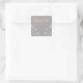 Blue Butterfly Floral Danke Stickers (Tasche)
