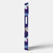 Blue Butterfly Gemusterter Handy-Case Case-Mate iPhone Hülle (Rückseite / Rechts)