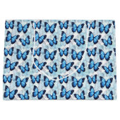 Blue Butterfly-Geschenktasche Große Geschenktüte (Vorderseite)