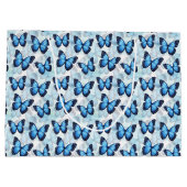 Blue Butterfly-Geschenktasche Große Geschenktüte (Rückseite)