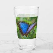 Blue Butterfly Glass Cup Glas (Rückseite)