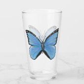 Blue Butterfly Glass Tumbler (Rückseite)