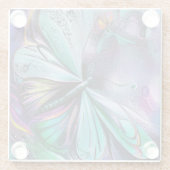 Blue Butterfly Glasuntersetzer (Rückseite)