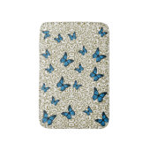 Blue butterfly gold garden badematte (Vorderseite Vertikal)