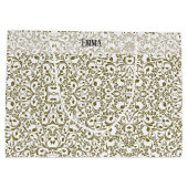 Blue butterfly gold garden große geschenktüte (Rückseite)