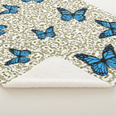 Blue butterfly gold garden sherpadecke (3/4)