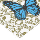 Blue butterfly gold garden tischdecke (Schrägansicht)