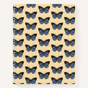 Blue Butterfly Hardcover Spiral Sketchbook Notizblock