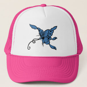 Blue Butterfly Hat Truckerkappe