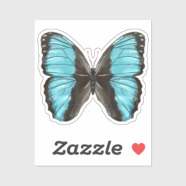 Blue Butterfly Insect Art Lover Aufkleber