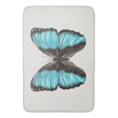 Blue Butterfly Insect Art Lover Badematte (Vorderseite Vertikal)