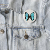 Blue Butterfly Insect Art Lover Button (Beispiel)