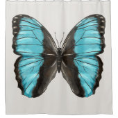 Blue Butterfly Insect Art Lover Duschvorhang (Vorderseite)