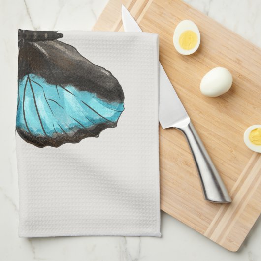 Blue Butterfly Insect Art Lover Geschirrtuch (Viertel Falte)