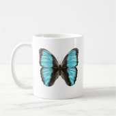 Blue Butterfly Insect Art Lover Kaffeetasse (Links)