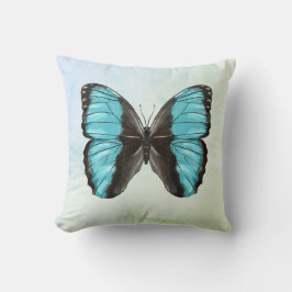 Blue Butterfly Insect Art Lover Kissen
