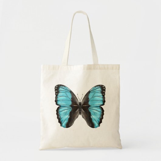 Blue Butterfly Insekt Art Tragetasche (Vorne)