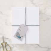 Blue Butterfly Jeden Anlaß Geschenk-Tag Geschenkanhänger (Mit Garn)