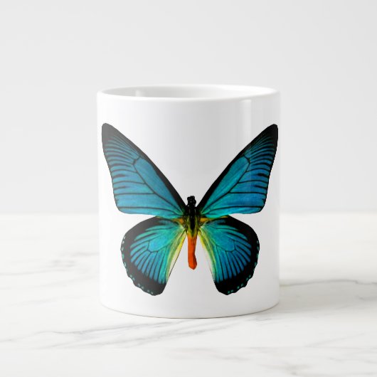 Blue Butterfly Jumbo-Tasse (Vorderseite)