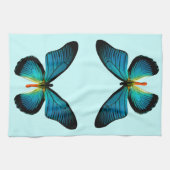 Blue Butterfly Kitchtuch Handtuch (Horizontal)