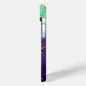 BLUE BUTTERFLY LADY,AQUAMARIN GOLD GLITZERN-MONOGR Case-Mate iPhone HÜLLE (Rückseite / Links)