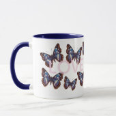 Blue Butterfly Love Tasse (Links)