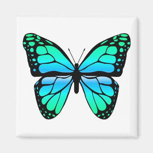 Blue Butterfly Magnet (Vorne)