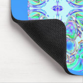 "Blue Butterfly Mandala" Mousepad (Ecke)