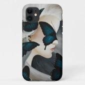 Blue Butterfly Masquerade Case-Mate iPhone Hülle (Rückseite)