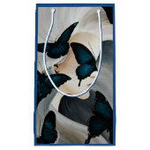 Blue Butterfly Masquerade Kleine Geschenktüte (Vorderseite)