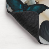 Blue Butterfly Masquerade Mousepad (Ecke)