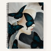 Blue Butterfly Masquerade Notizblock (Vorderseite)