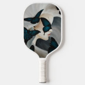 Blue Butterfly Masquerade Pickleball Schläger (Vorderseite)
