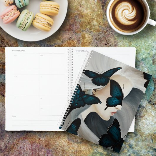 Blue Butterfly Masquerade Planer