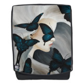 Blue Butterfly Masquerade Rucksack (Vorderseite)
