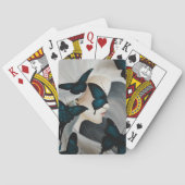 Blue Butterfly Masquerade Spielkarten (Rückseite)