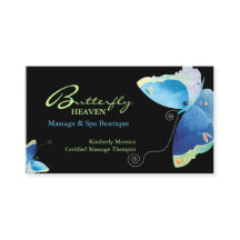 Blue Butterfly Massage Therapy Termin Karte