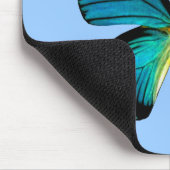 Blue Butterfly Maus Pad Mousepad (Ecke)
