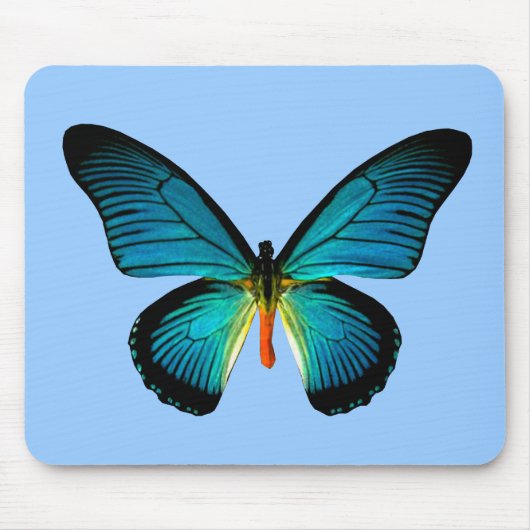 Blue Butterfly Maus Pad Mousepad (Vorne)