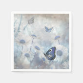 Blue Butterfly Napkin Serviette (Vorderseite)
